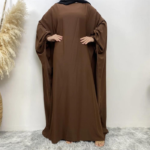 Flowing Abaya with Cuffed Sleeves 4