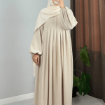Light Beige Airflow Abaya 3