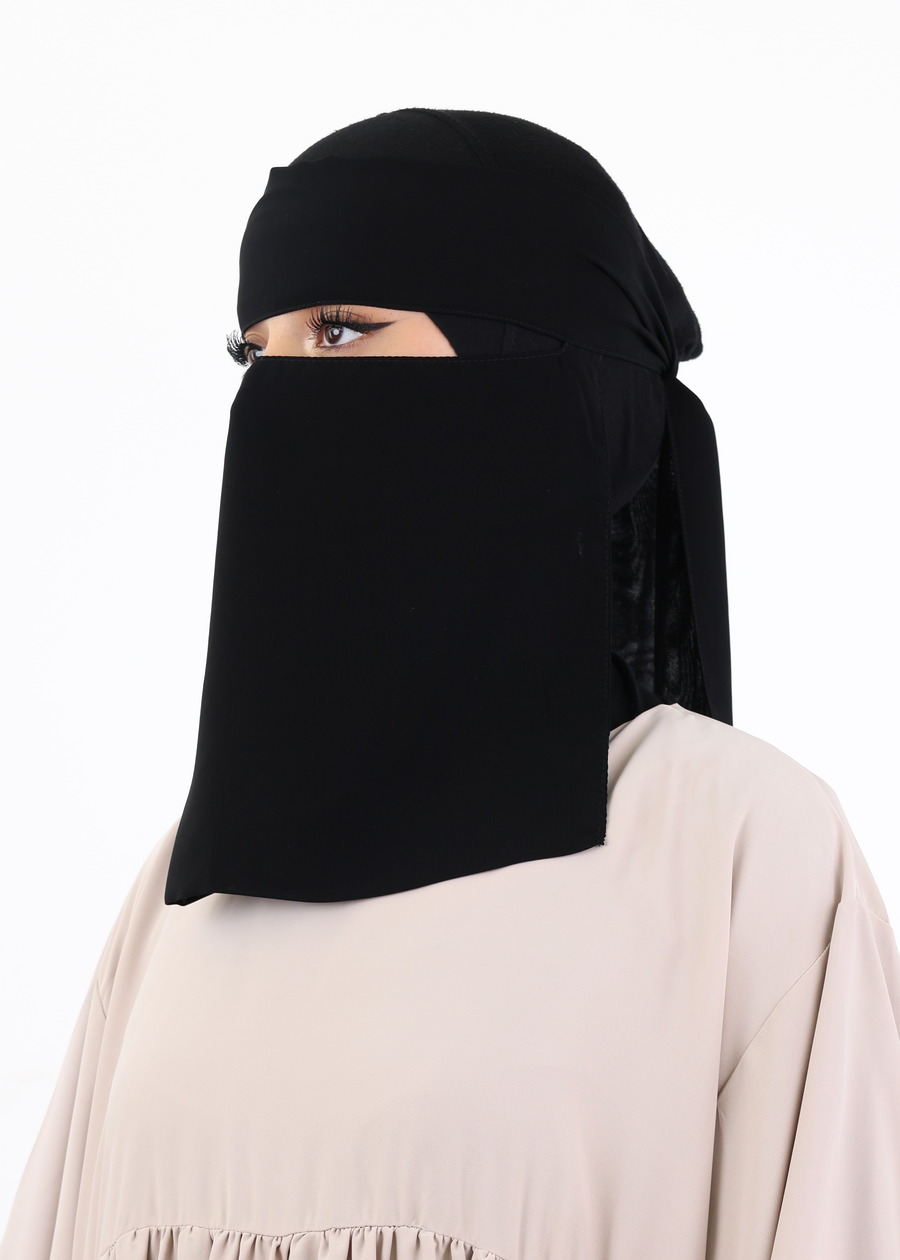 The Short No Pinch Niqab in Black