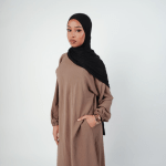Plain-Closed-Abaya-Beige