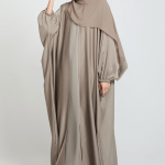 Premium-Royale-Kimono-Abaya-in-Desert-Sandstone-1