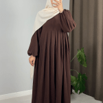The Airflow Abaya Earthy Brown 2