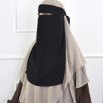 The Full Niqab – Pinch Style – in Black 1