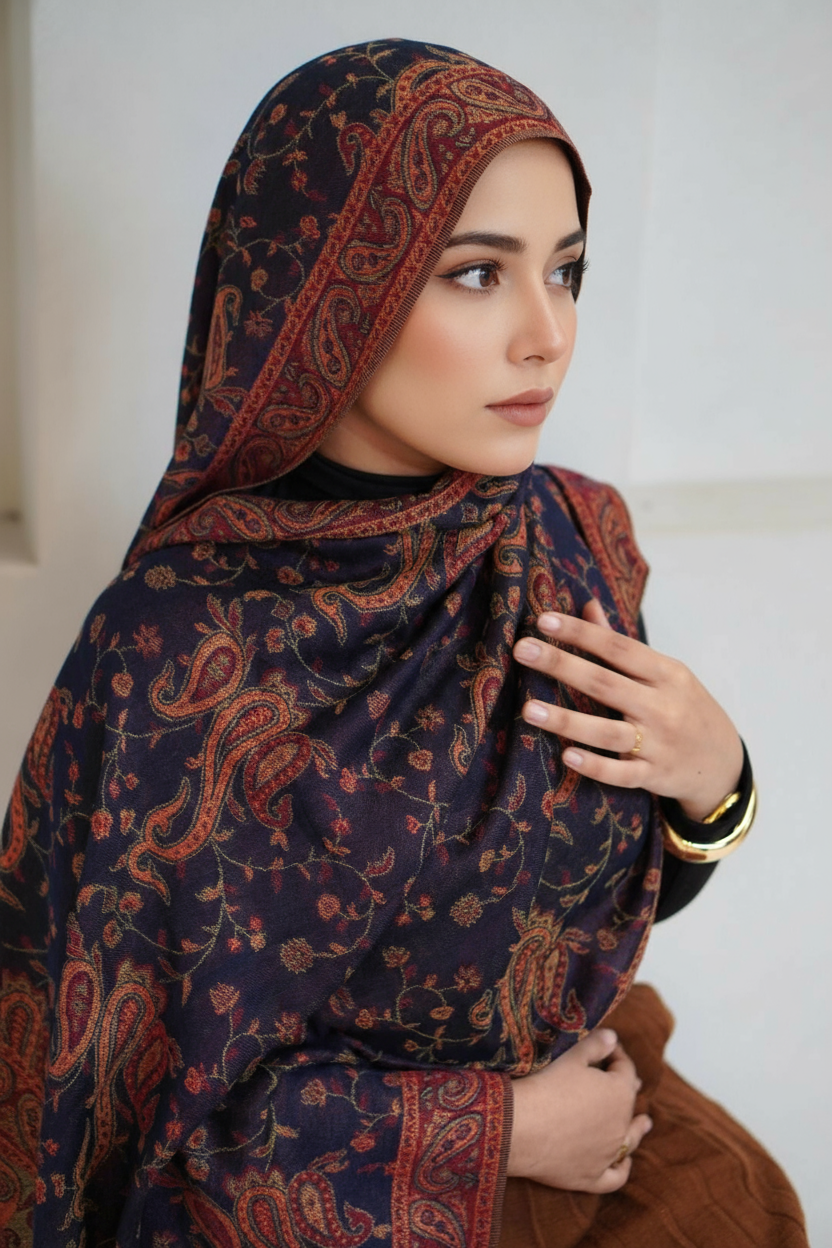 Pashmina Hijab - Mehroz Glow