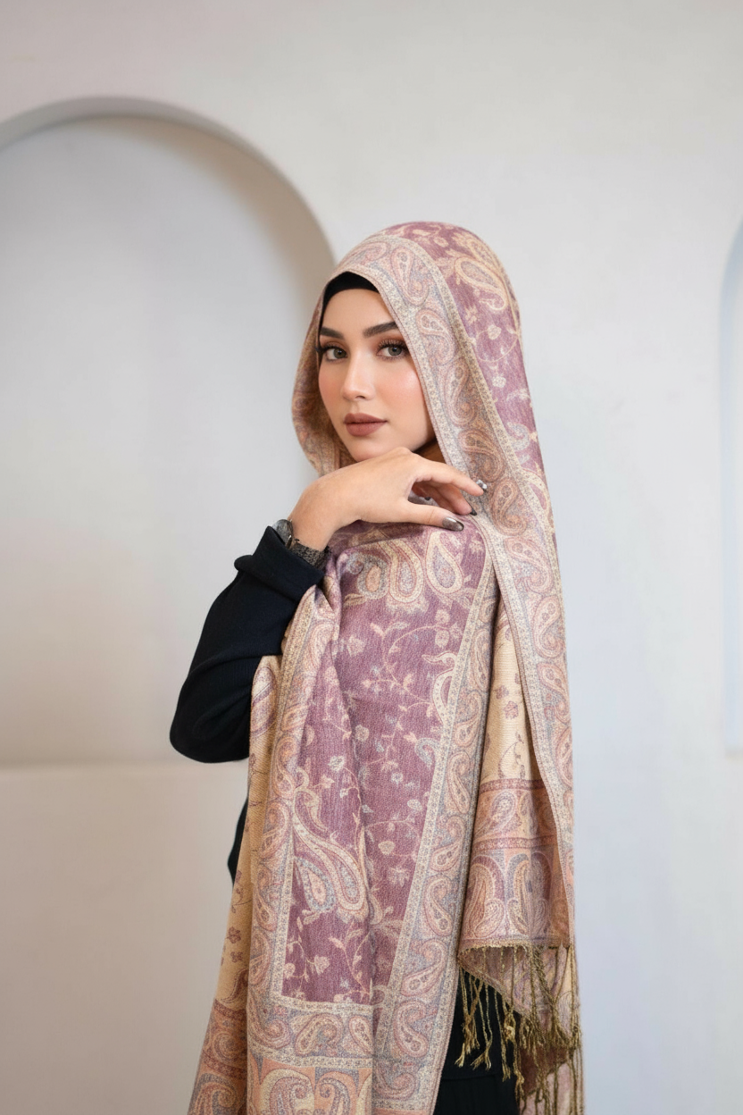 Pashmina Hijab - Gulbahar Bloom