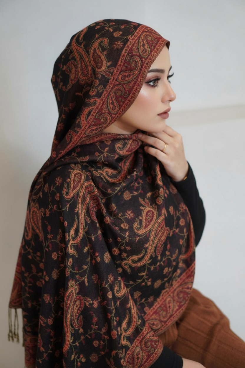 Pashmina Hijab - Husn Noir